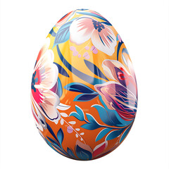 Floral Easter Egg Design: Beautiful Spring Pattern