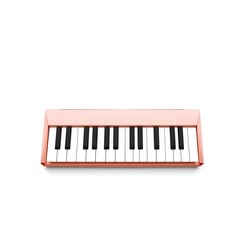 Fototapeta premium Pink and white electronic mini keyboard
