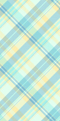 Soft pastel plaid pattern in calming blue and yellow hues. Perfect for textile design, website backgrounds, or crafting projects. This serene image evokes feelings of tranquility and freshness.