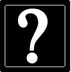 question mark icon silhouette vector file svg