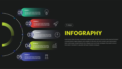 Business timeline and progress infographics design