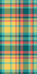 Vibrant, cheerful plaid pattern in sunny hues. Perfect for textile design, fashion, websites, and branding. This bright, cheerful textile evokes feelings of warmth and optimism.