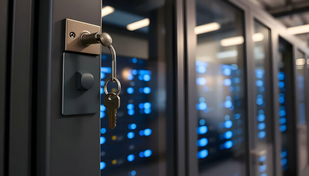Secure Server Room Access With Key