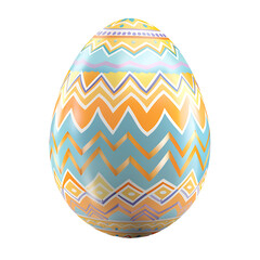 Decorated Easter Egg: Colorful Pattern Design