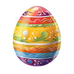 Colorful Easter Egg Design: Festive Holiday Decoration