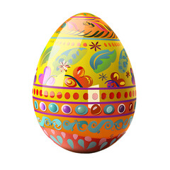 Decorative Easter Egg Design: Colorful Spring Holiday Pattern