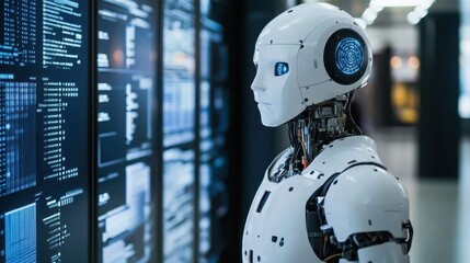 An image illustrating AI applications in finance and banking, focusing on algorithmic trading.