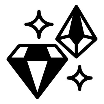 Gemstone and Sparkles Icon