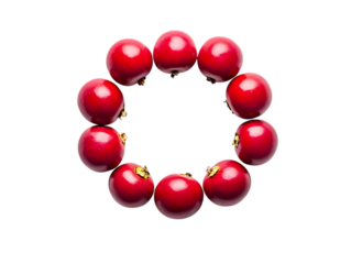 Harvest Fresh Acerola Fruits in a Clean Setting