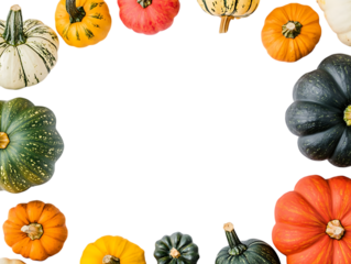 Vibrant and Healthy Acorn Squash Fruits Display