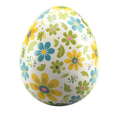 Floral Easter Egg Design Image