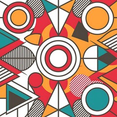 Obraz premium Luxurious and elegant abstract geometric template with colorful gradients abstract background design illustration for banners and backgrounds