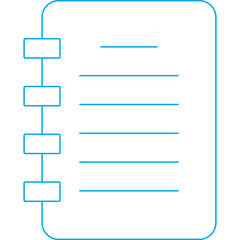Notepad icon single vector illustration