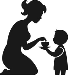 silhouette of a pregnant woman