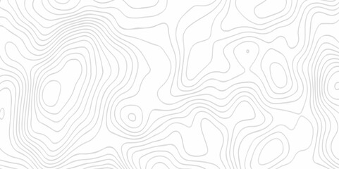 Abstract background vector. Abstract topographic contours map background. Abstract white pattern topography vector background. Black and white topography contour line map isolated on white background.