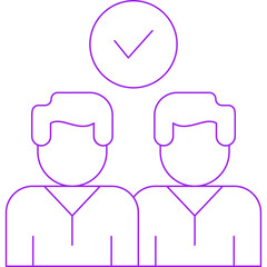 Approved icon single vector illustration