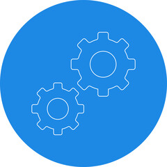Gears icon single vector illustration