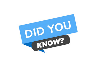 Did You Know Tag Design