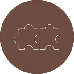 Puzzle icon single vector illustration