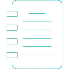 Notepad icon single vector illustration