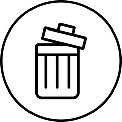 Delete icon single vector illustration