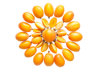 Fresh Apricot Fruits in Bright White Harmony