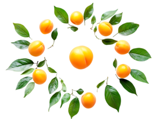 Elegant Apricot Fruits Display with Fresh Look