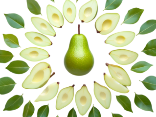 Fresh Avocado Pear Fruits with Natural Appeal