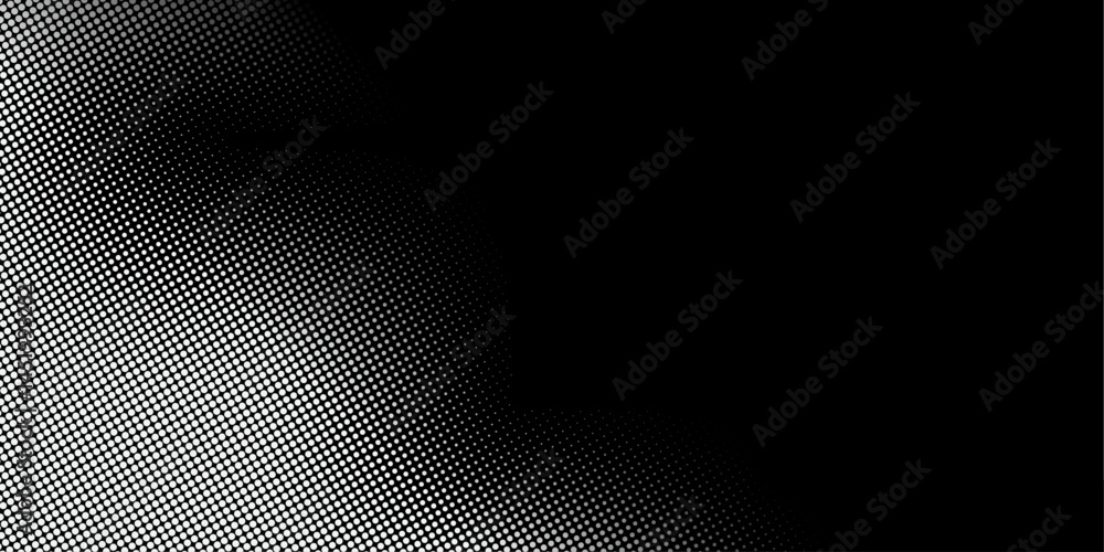 Aufkleber halftone gradient background. abstract black and white texture with dots and smooth fade. modern min