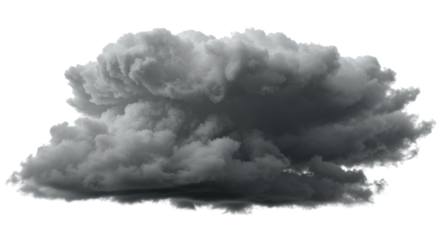 Abstract white smoke billows from a dark origin against a black space, while lighter smoke drifts on a bright white background like fluffy clouds in the sky