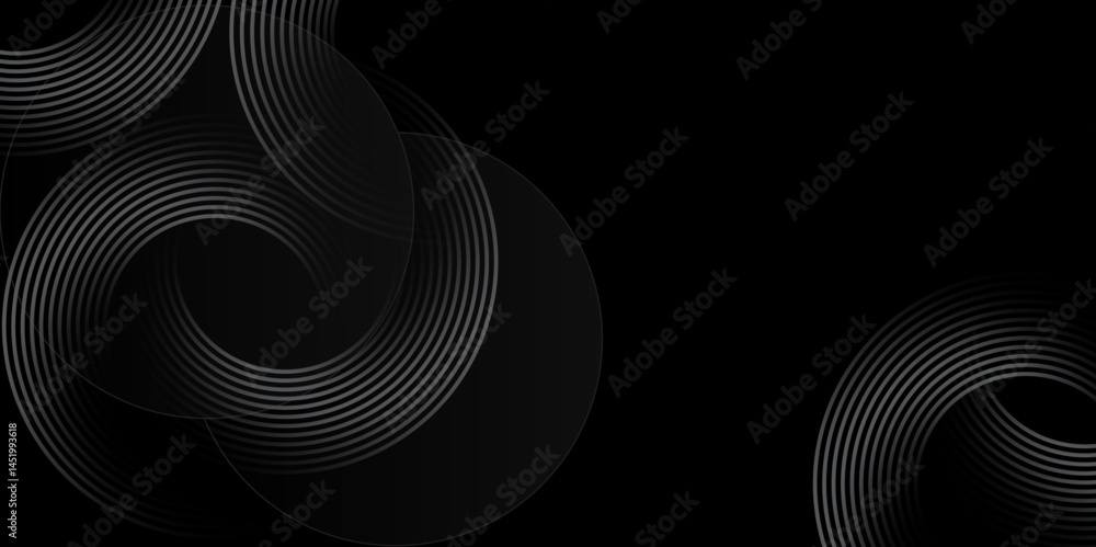 Poster abstract minimal background with concentric circular lines. abstract line wave vector.