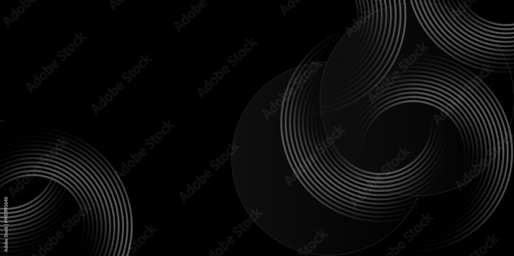 Poster abstract minimal background with concentric circular lines. abstract line wave vector.
