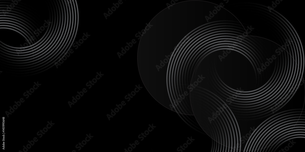 Poster abstract minimal background with concentric circular lines. abstract line wave vector.