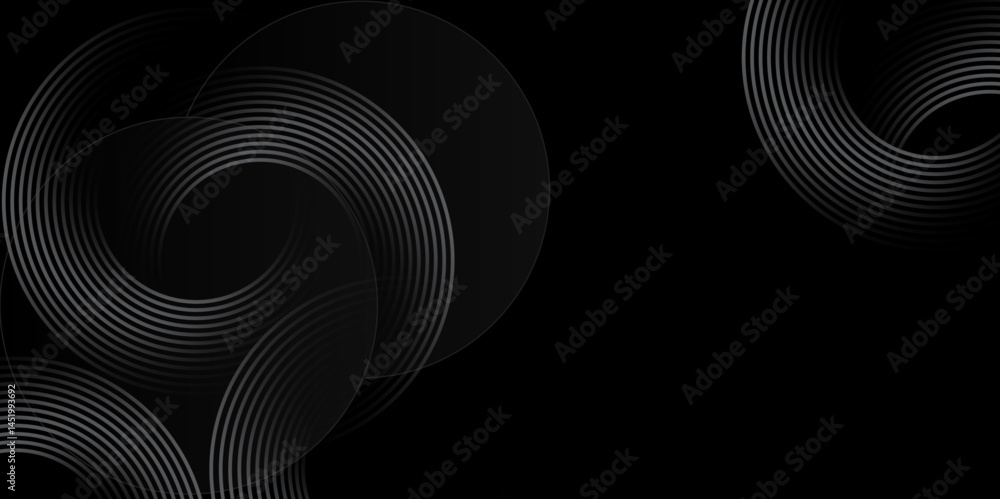 Poster abstract minimal background with concentric circular lines. abstract line wave vector.