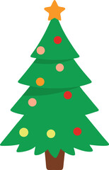 christmas tree vector illustration