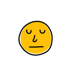 Fototapeta premium Hand Drawn Emoji icon