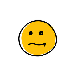 Fototapeta premium Hand Drawn Emoji icon