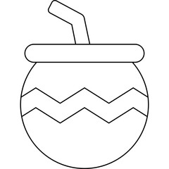 Coconut icon single vector illustration