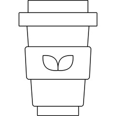 Coffee cup icon single vector illustration