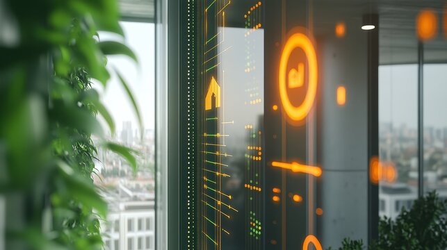 An image showcasing predictive climate control systems in smart homes.