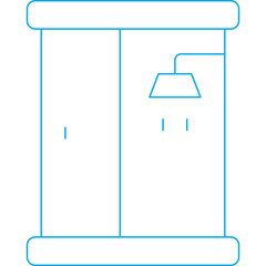 Cupboard icon single vector illustration
