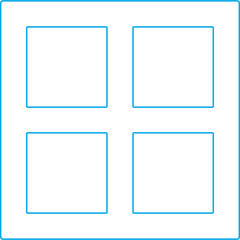 Window icon single vector illustration