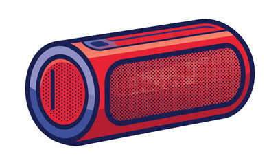 music retro radio isolated on white