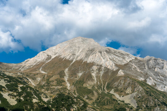 Mount Vihren peak in Pirin Mountains during summer, Eastern View
