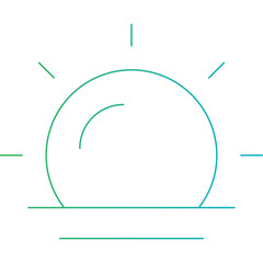 Sun icon single vector illustration
