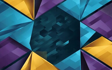 Abstract background with black realistic triangles futuristic space vector illustration