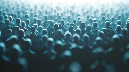 Fototapeta premium Demographic shifts leading to changes in age distribution and workforce dynamics