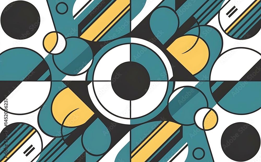 Aufkleber luxurious and elegant abstract geometric template with colorful gradients abstract background design