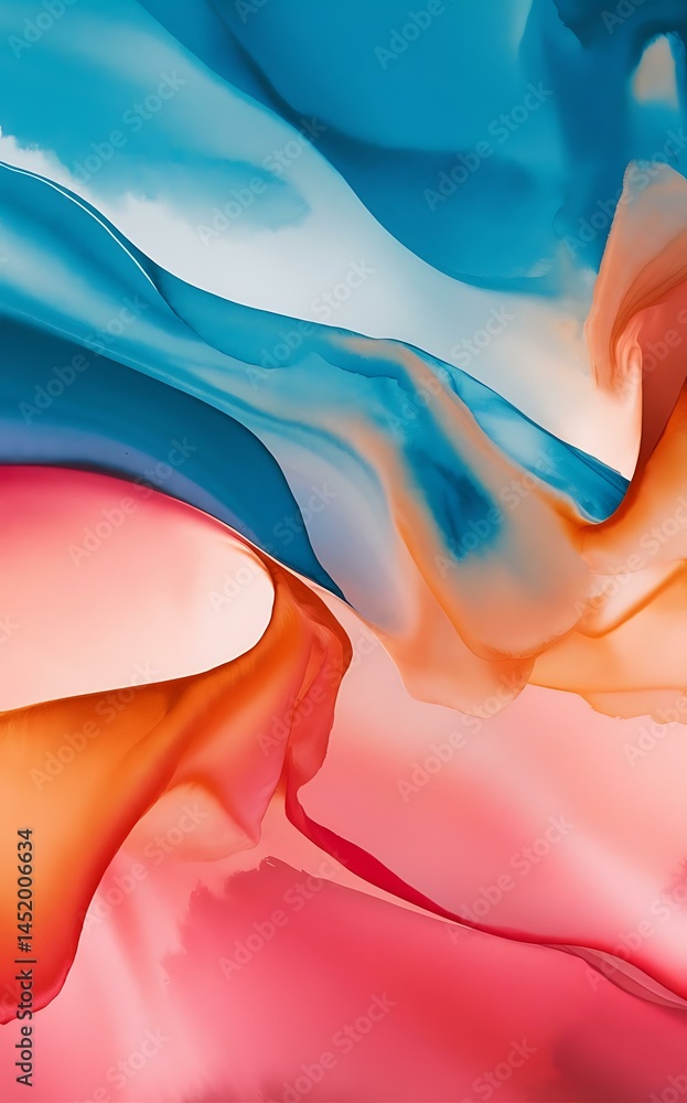 Poster dynamic bright lines abstract background stripes with fluid colors liquid gradients vector illustrat