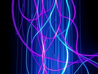 Abstract data stream cascading like a waterfall